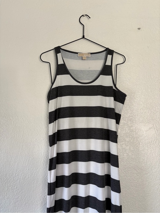 Michael Kors Dresses & Skirts - Michael Kors Black and White Striped Sleeveless Maxi Dress